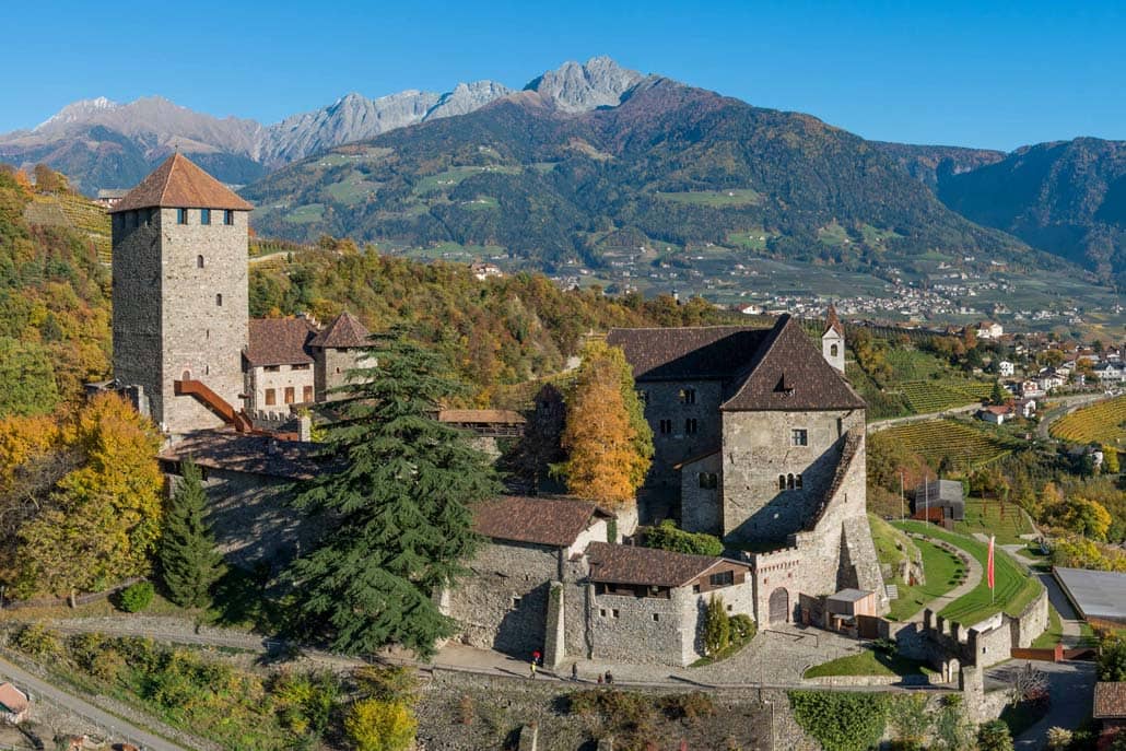 Castelli Vecchio Acquaforte Meran Con Castello Tyrol Autografato 